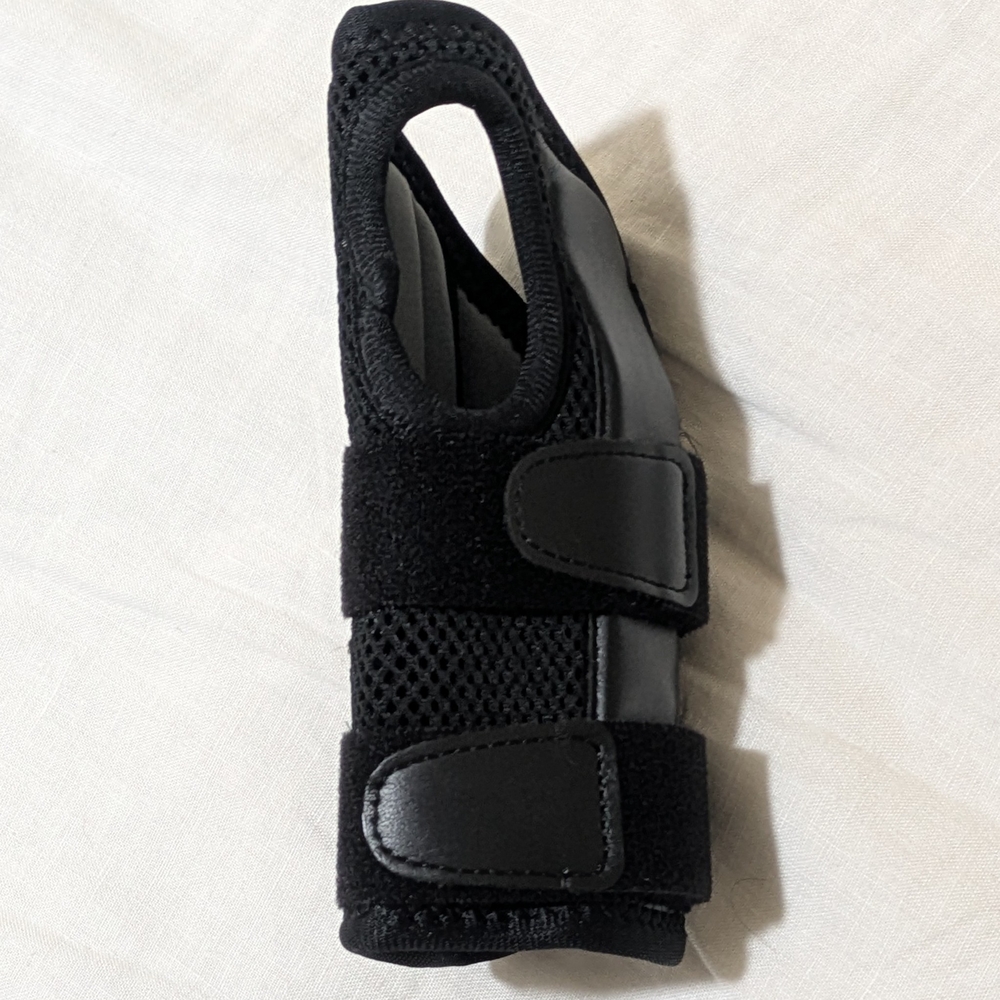Black Wrist Brace with Velcro Straps